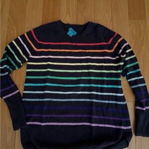 Striped Multicolor Crew Neck Sweater